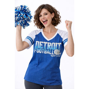 Women’s Football Fans Athletic City Raglan Short Sleeve T-Shirt – Size S – NWT